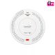 HOME SMO10SMART optikai füstérzékelő, Tuya Smart és Smart Life kompatibilis, Wi-Fi kapcsolat, 10 év elem élettartam, 2400 mAh