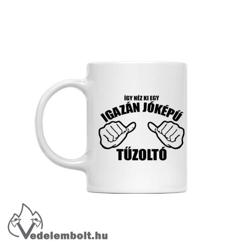 Jóképű tűzoltó - bögre
