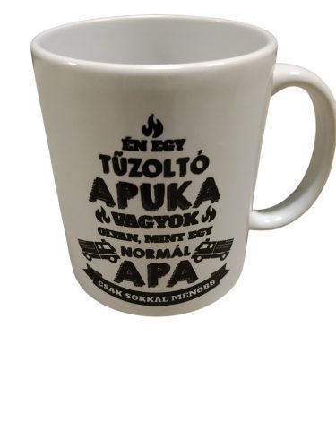Tűzoltó apuka bögre
